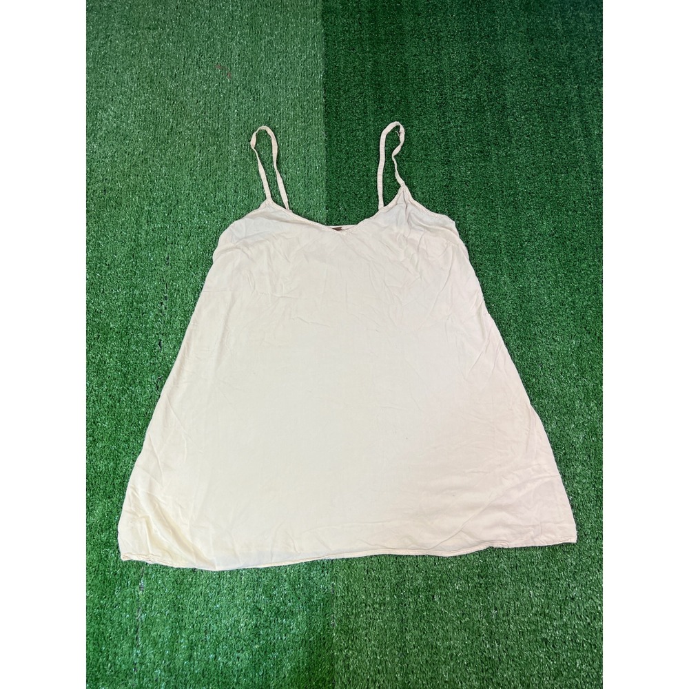 Free People Intimately Cream Camisole Tank Top Adjustable Straps Womens XS
